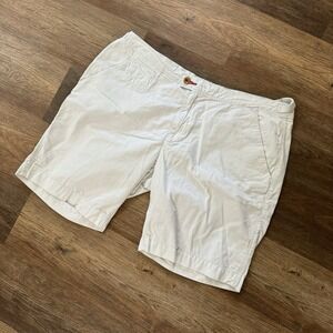 Psycho Bunny Triumph Chino Shorts Men's 40 Classic Fit Milk‎ White Golf Casual